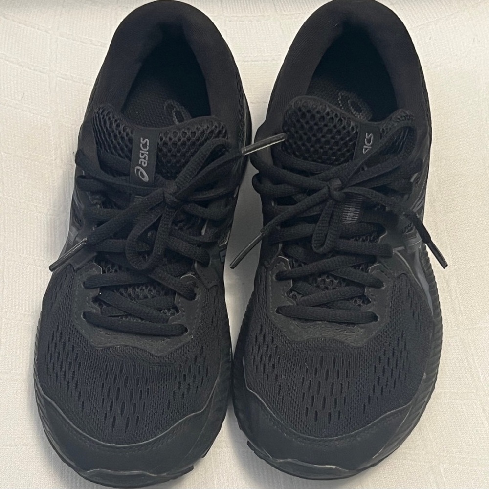 Asics Black Athletic Shoes with Streamlined Design